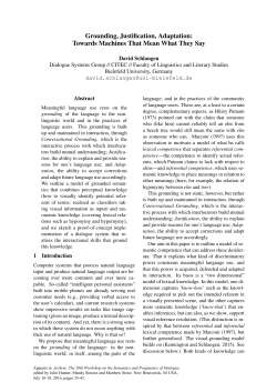 Grounding, Justification, Adaptation: Towards Machines That Mean