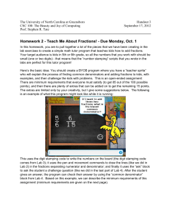Homework 2 - Teach Me About Fractions!