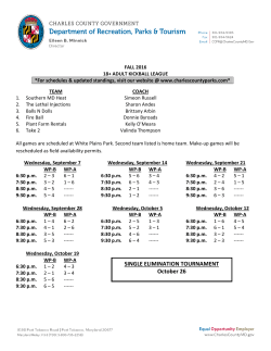 SINGLE ELIMINATION TOURNAMENT October 26