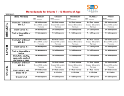 Infants: 7-12 months