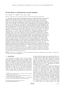 On the future of carbonaceous aerosol emissions