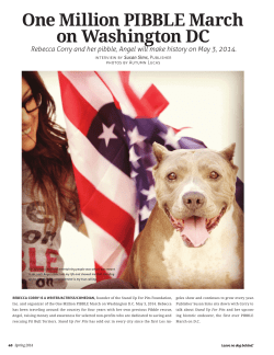 One Million PIBBLE March on Washington DC