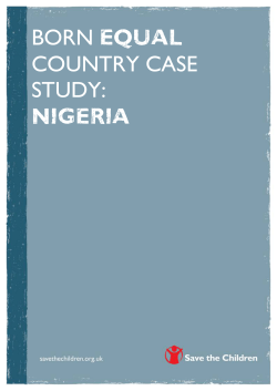nigeria - Save the Children UK