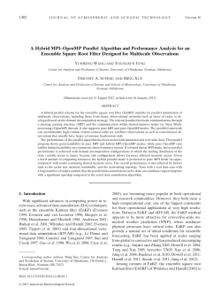 A Hybrid MPI&ndash;OpenMP Parallel Algorithm and