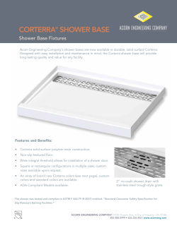 corterra&reg; shower base