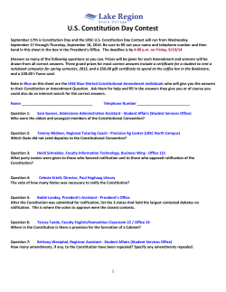 US Constitution Day Contest