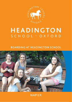 napier - Headington School