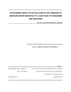 the economic impact of air pollution in the towns
