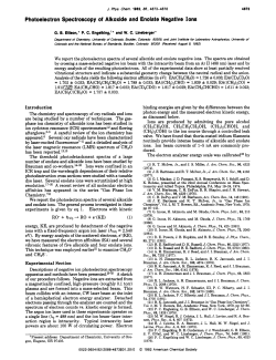Photoelectron Spectroscopy of Alkoxide and Enolate Negative Ions