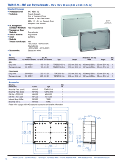 TG2516-9 – ABS and Polycarbonate – 252 x 162 x 90 mm (9.92 x