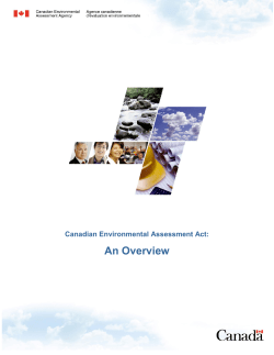 Canadian Environmental Assessment Act