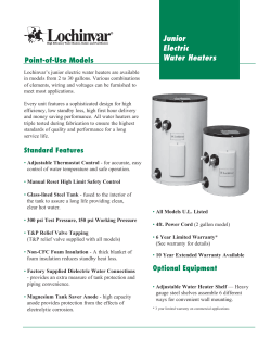 Junior Electric Water Heaters