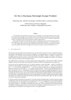 On the d-Runaway Rectangle Escape Problem