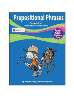 Prepositional Phrases - Splash! Publications