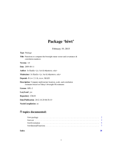 Package `biwt`