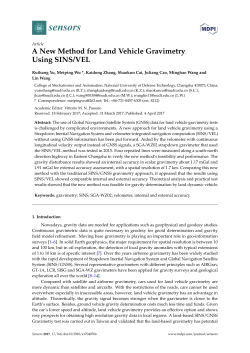 A New Method for Land Vehicle Gravimetry Using SINS/VEL
