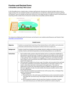 Fraction and Decimal Sums