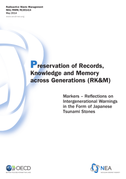 Markers - Reflections on Intergenerational Warnings
