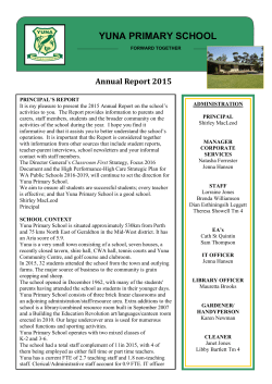 2015 School Annual Report