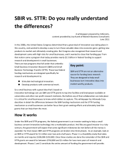 SBIR vs. STTR: Do you really understand the differences?