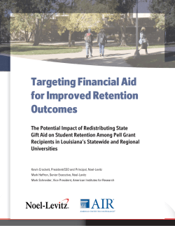 Targeting Financial Aid for Improved Retention Outcomes