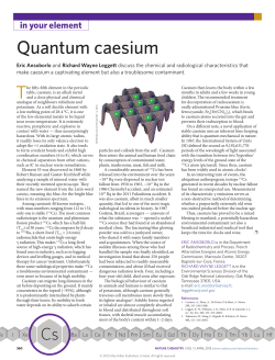 Quantum caesium