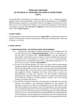 Terms and Conditions