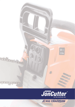 Jon Cutter 62cc Chainsaw