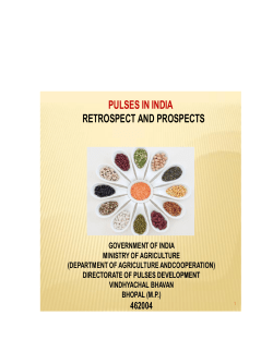 pulses in india retrospect and prospects