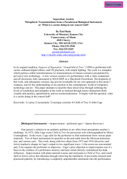 Separation Anxiety Metaphoric Transmutations from a Paradoxical