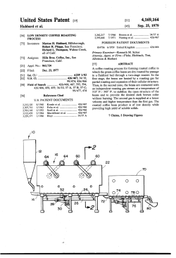 Low density coffee roasting process