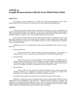 Length Measurements with the Four-Sided
