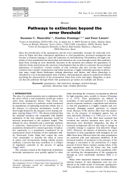 Pathways to extinction: beyond the error threshold