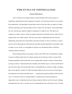 THE EVILS OF iMPERIALISM