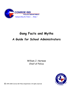 Gang Facts and Myths