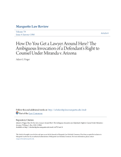 How Do You Get a Lawyer Around Here? The Ambiguous