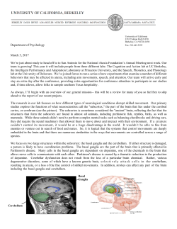 2017 Ivry Lab Newsletter - University of California, Berkeley
