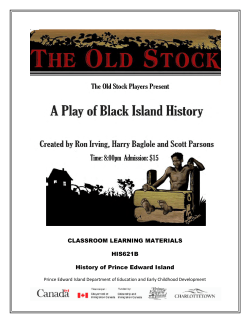 The Old Stock - PrinceEdwardIsland.ca