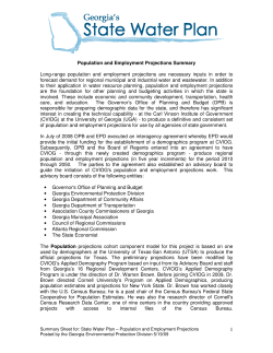 Pre-meeting Materials - Upper Oconee Regional Water Plan