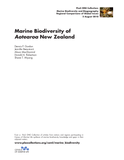 Marine Biodiversity of Aotearoa New Zealand