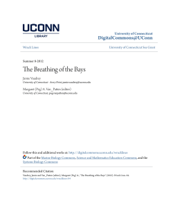 The Breathing of the Bays - DigitalCommons@UConn
