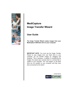 MediCapture Image Transfer Wizard User Guide