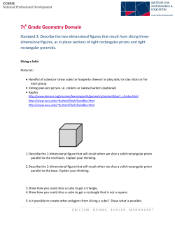 7th Grade Geometry Domain