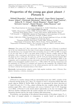 Properties of the young gas giant planet &beta; Pictoris b