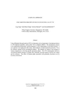 A New DTA Approach for Verifying Precipitate Solvus in