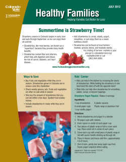 Healthy Families - CSU Extension - EFNEP