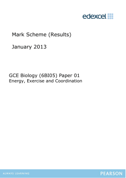 Mark Scheme - Edexcel