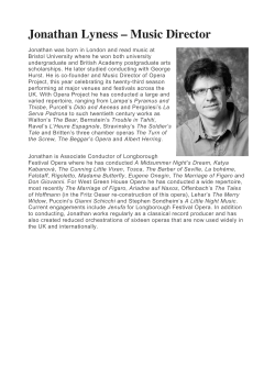 Jonathan Lyness - Mid Wales Opera