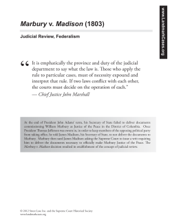 Marbury v. Madison (1803)