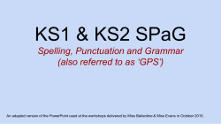 Spelling and Grammar Workshop